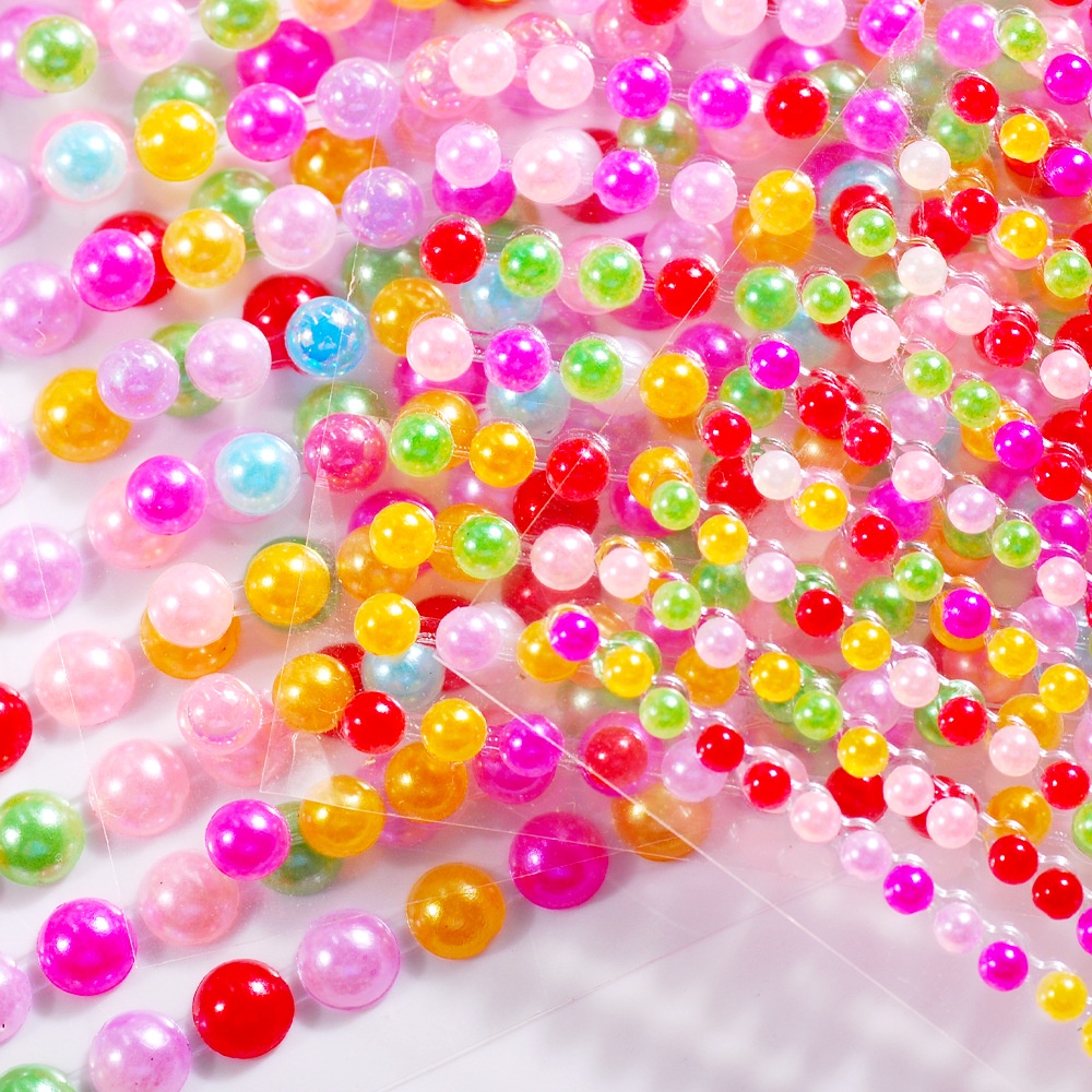 Manik Mutiara Pearl /Manik Kristal Warna Warni Hiasan Make Up / Untuk Makeup Nail Art Cosplay Jepang