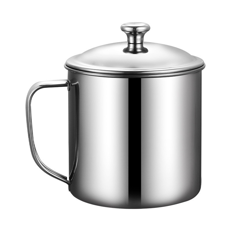 [XOQ] Saringan Tempat Minyak 1300ml Stainless Steel / Oil Pot Stainless Steel 1.3 Liter / Gelas Saringan Minyak Jelantah