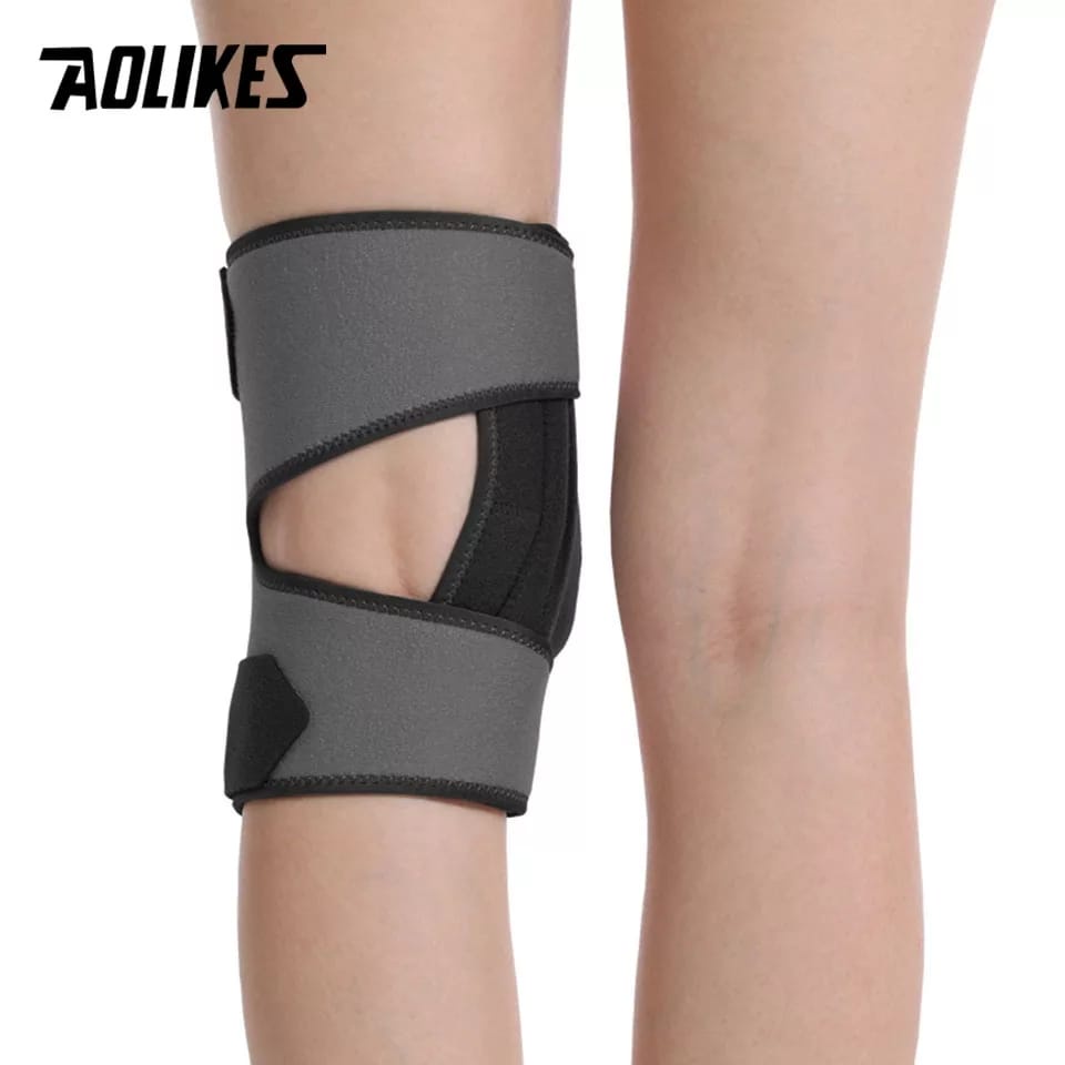 (COD) AOLIKES 7916 Knee Support Pelindung Lutut Knee Pad Dekker Deker Gym Futsal Lari Fitness