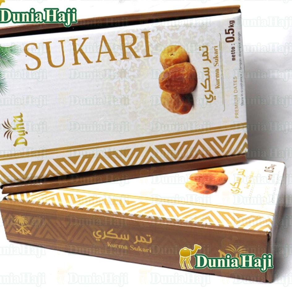 

✨TERBARU✨ Kurma SUKARI 500GR Basah Kemasan PREMIUM NR / 100% Asli Original Sukkari Kurma Raja / Oleh Oleh Haji dan Umroh murah