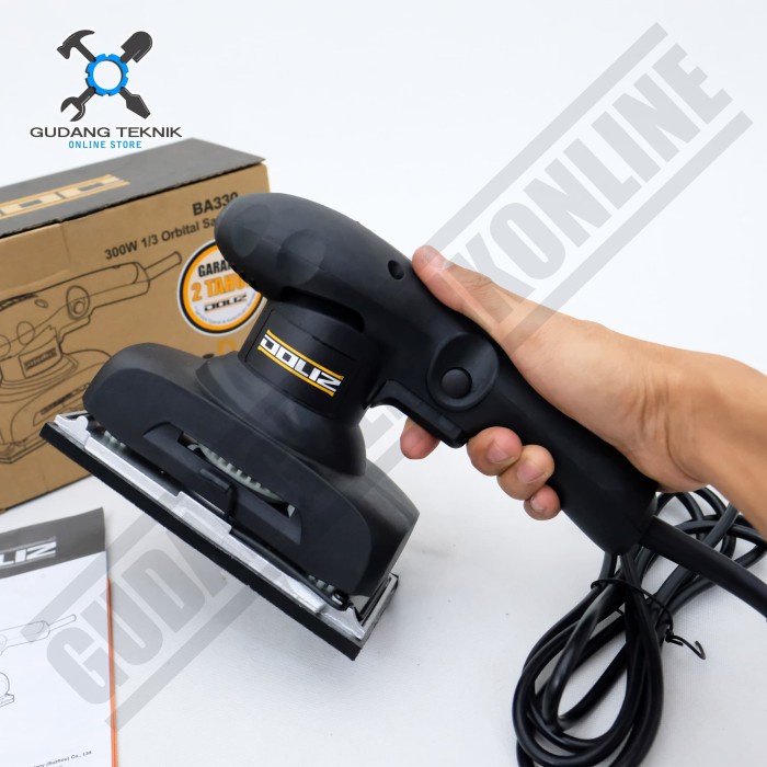 Mesin Amplas Kayu Kotak Listrik 300 Watt BA330 DOLIZ / Finishing Orbital Sander Electric 300W BA 330 DOLIZ