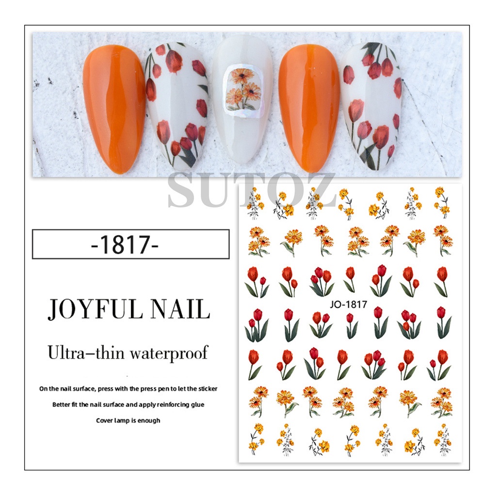 GELASA Stiker Kuku Nail Art Sticker Joyful Nail Series