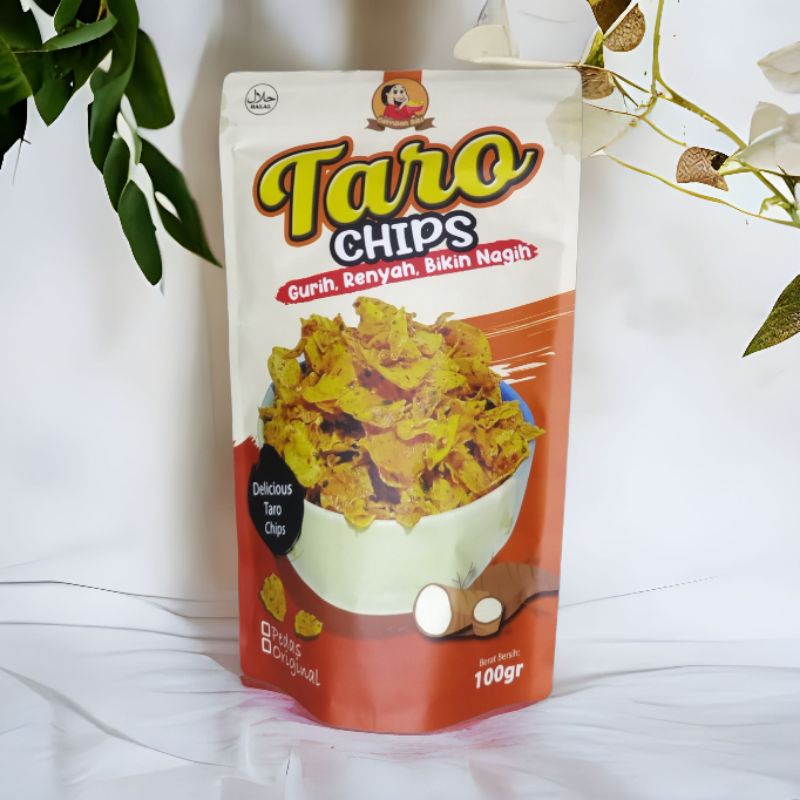 

Taro chips pedas daun jeruk