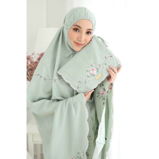 MUKENA ROSABELLA | MUKENA JUMBO | MUKENA BORDIR ASLI TASIK