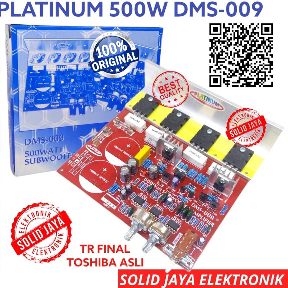 New KIT POWER SUBWOOFER 500W DMS 009  DMS-009 PLATINUM TR TRANSISTOR FINAL TOSHIBA ASLI AMPLI SUB AM