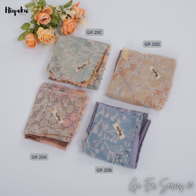 READY SIAP KIRIM GE-ER SCARF SERIES 20 BY HIYAKU HIJAB ORIGINAL