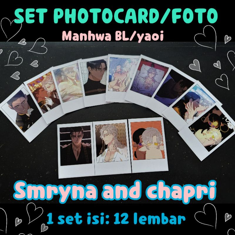 photocard/set foto manhwa Smryna and chapri (BL/yaoi)