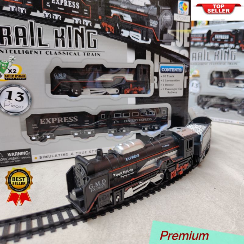 RAIL KING mainan kereta Premium Intelligent Classical Train