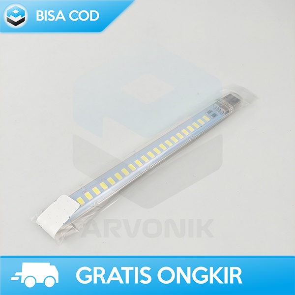 LAMPU LED STRIP LAMPU BELAJAR USB PORTABEL COOL WHITE 6000K 12WATT 5V