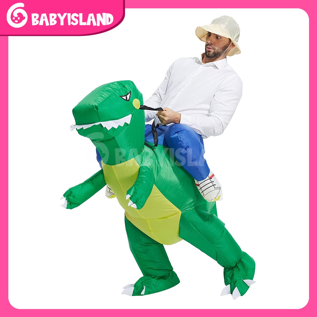 Kostum Dinosaurus Anak Dewasa Pesta Cosplay Ultah Kostum Halloween Tiup Kostum Dinosaurus Tiup