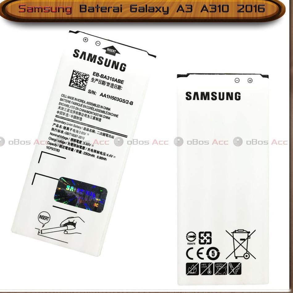Baterai Samsung Galaxy A3 A310 2016 Original Batre Batrai HP ◦ MUS.15Ja23м