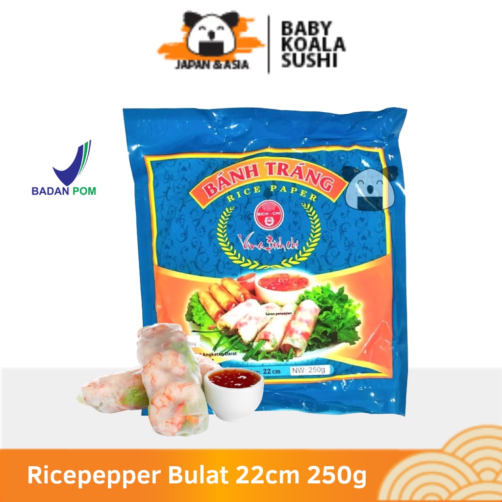 

BANH TRANG Vietnam Rice Paper 16 & 22 cm 250 g │ Kulit Lumpia Springroll Import