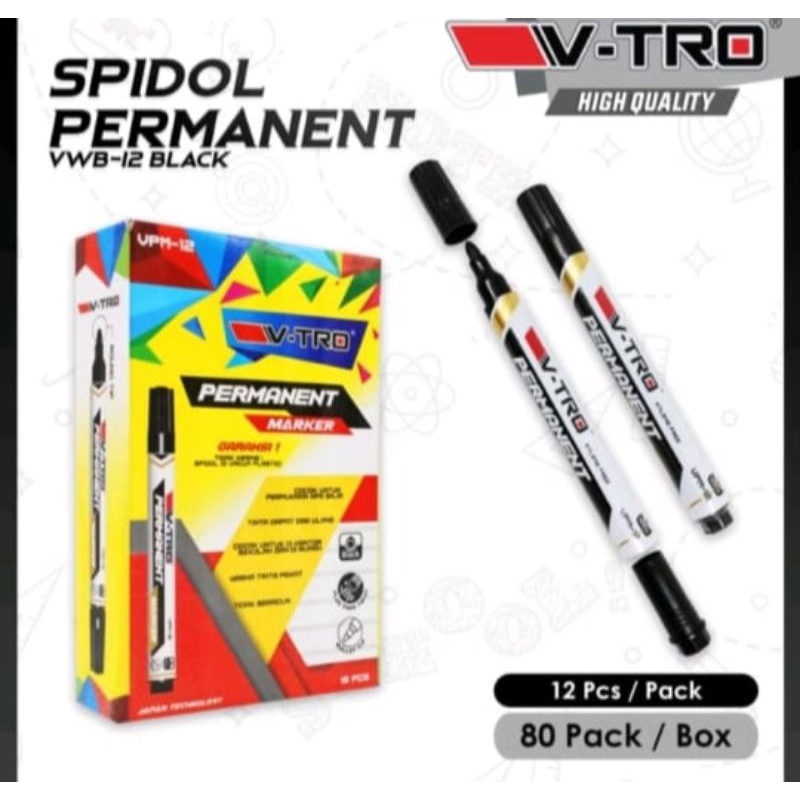 Spidol Permanen Putih Toyo Original &amp; Spidol Hitam Montana