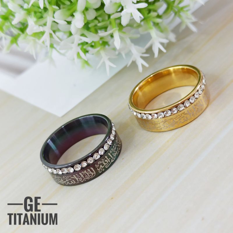 Cincin titanium tauhid 3 warna RGI15/RGI16