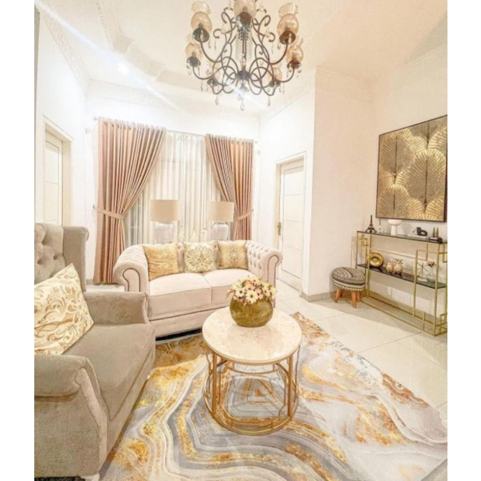 Karpet Jumbo Marble Estetik Dekorasi Ruang Tamu