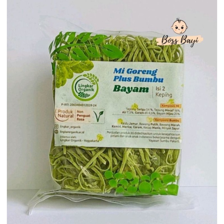 LINGKAR ORGANIK - Mie Goreng plus Bumbu dari Sayur &amp; Buah / Mie MPAsi