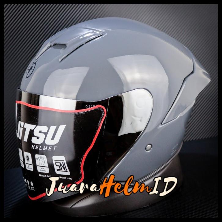 Jitsu Helm Js1 Solid / Grey Gorila Gloss / Half Face
