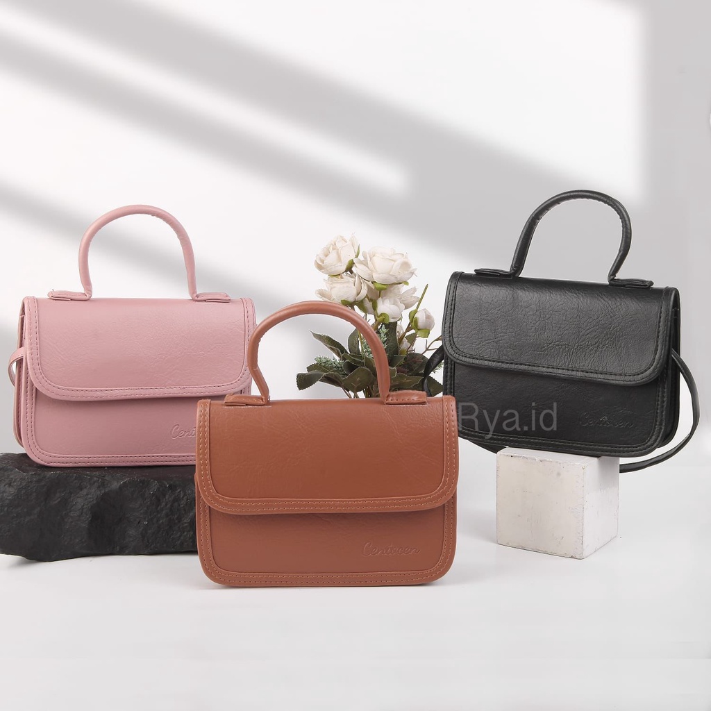 Rya.id / New Tas Selempang Wanita Semi Kulit Simple Polos Terbaru Lagi HIts Hand Bag Wanita Kekinian Tas Wanita Serba Guna