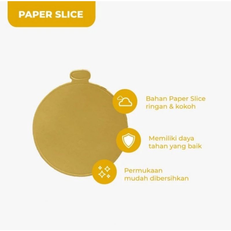 

Paper slice/Alas Slice/Cake Slice isi 10pcs