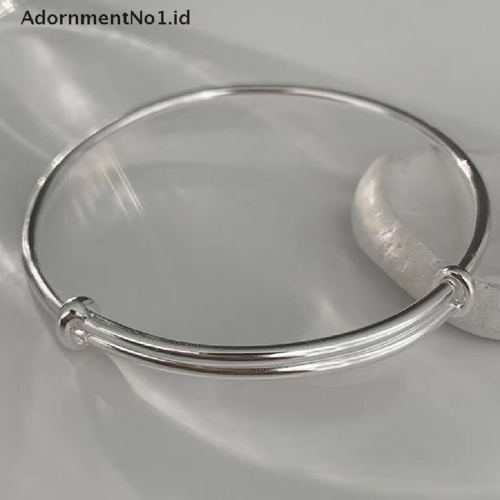 [AdornmentNo1] Fashion Vintage Adjustable Halus Gelang Warna Perak Sederhana Gelang Perhiasan Charm Gelang Perhiasan Untuk Wanita Pernikahan [ID]