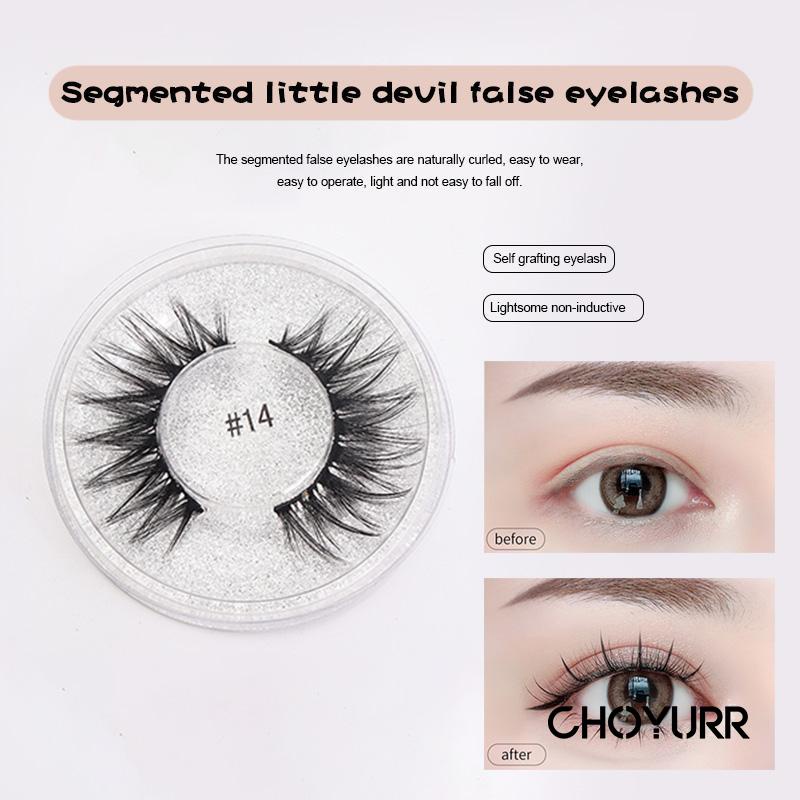 【COD】1 Pasang Bulu Mata Memadankan Bulu Mata Palsu 3D Bulu Mata Palsu Tebal Tanpa Lem  Korea Fake Eyelashes Bulu Mata Palsu Natural Untuk Kecantikan Kecantikan Set-CH