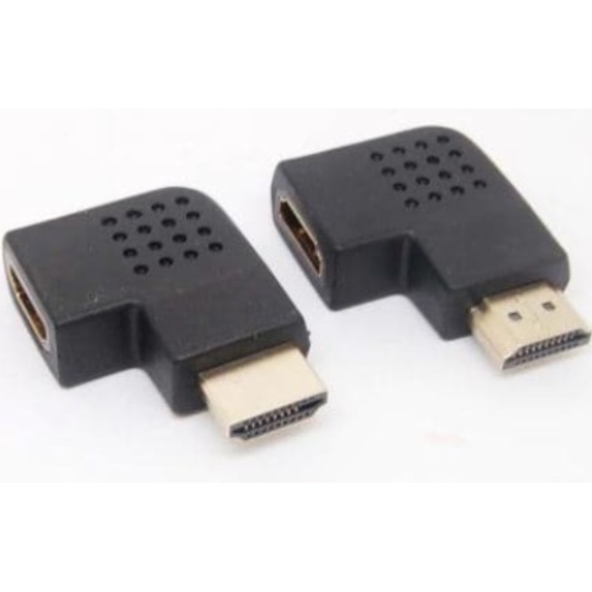 Sambungan HDMI Adapter Male to Female L Shape Left Right Kiri Kanan