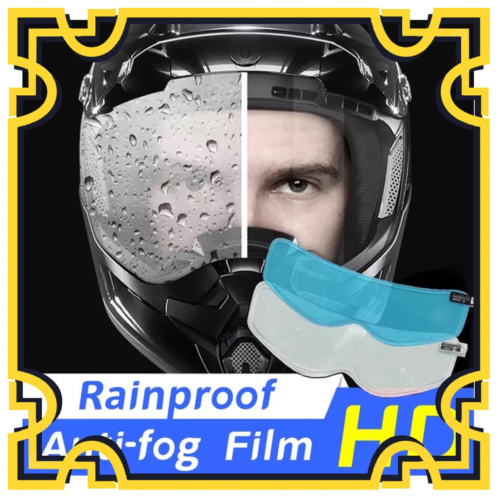 HS STIKER ANTI FOG KACA HELM MOTOR ANTI EMBUN HELM ANTI AIR HUJAN HELM