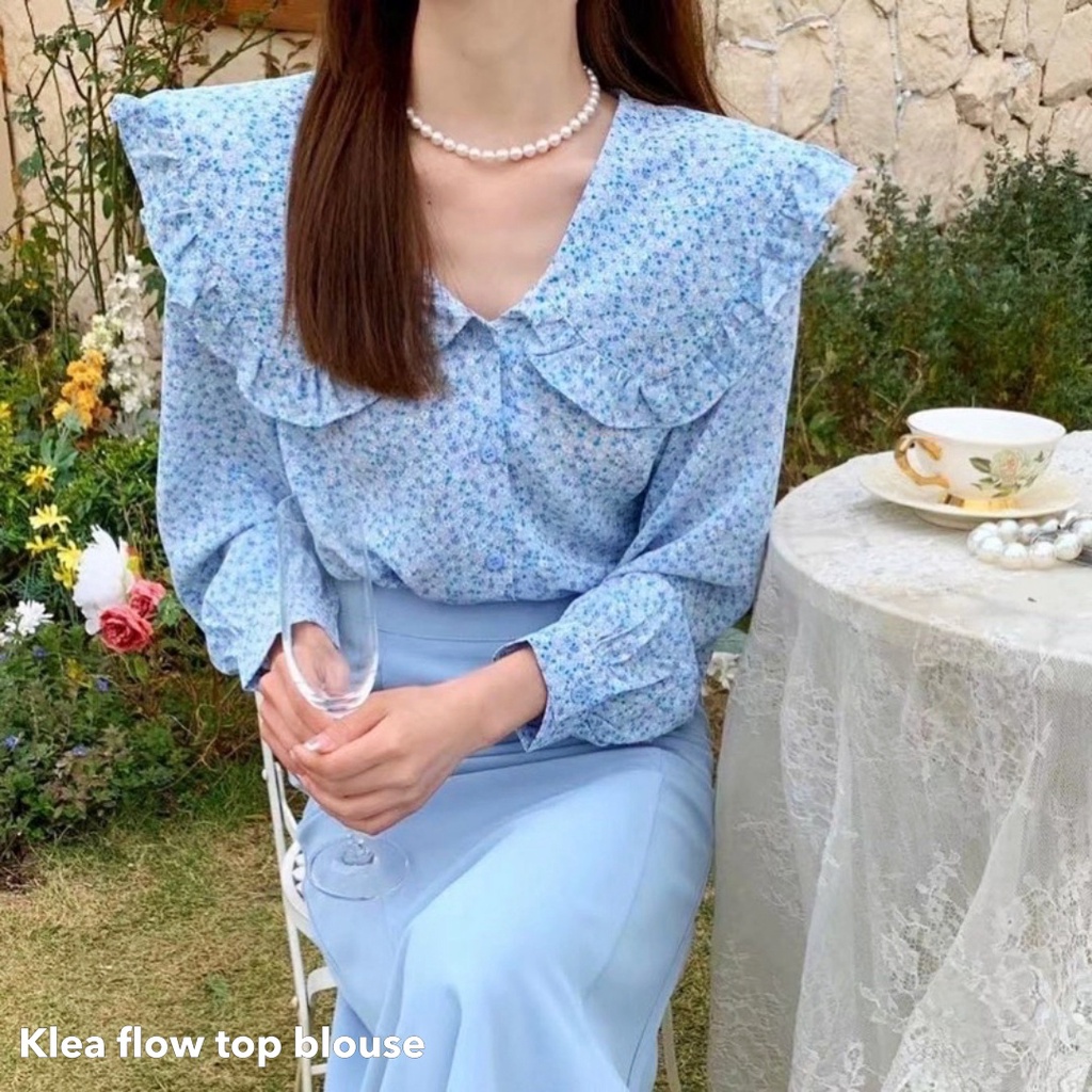 Klea flow top blouse - Thejanclothes