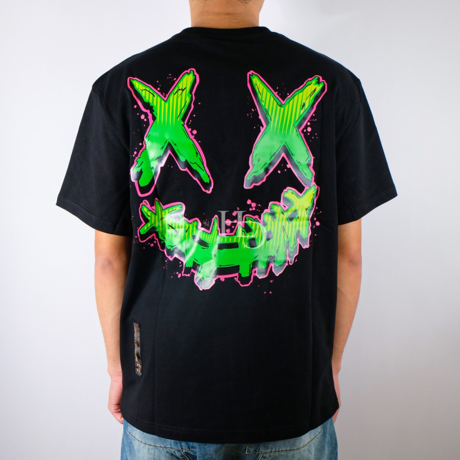 Ricky is Clown Graffiti Tearing Face Tee Black/Green 100% Original