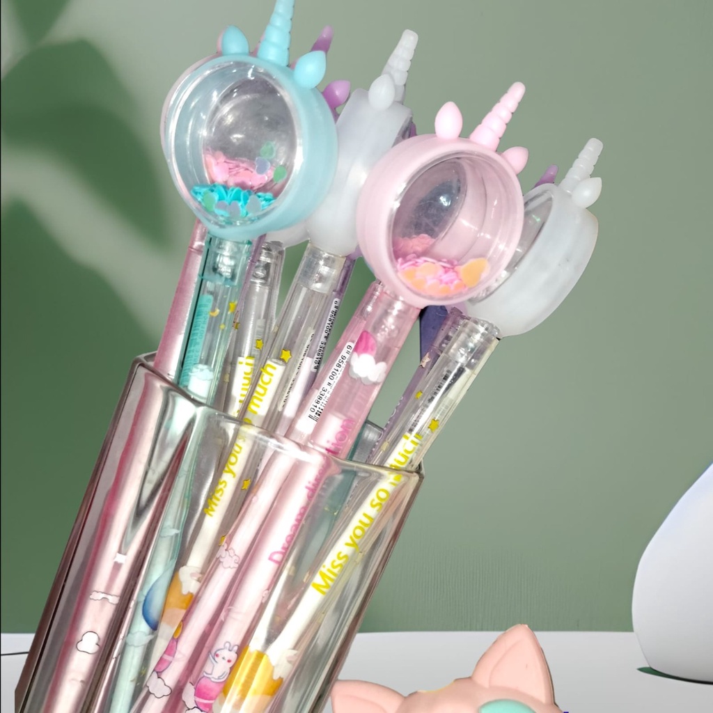 

PULPEN GEL MANIK UNICORN PEN MANIK HARGA TERMURAH TINTA HITAM ALAT TULIS FANCY PERLENGKAPAN SEKOLAH DAN KANTOR BEST QUALITY BISA COD