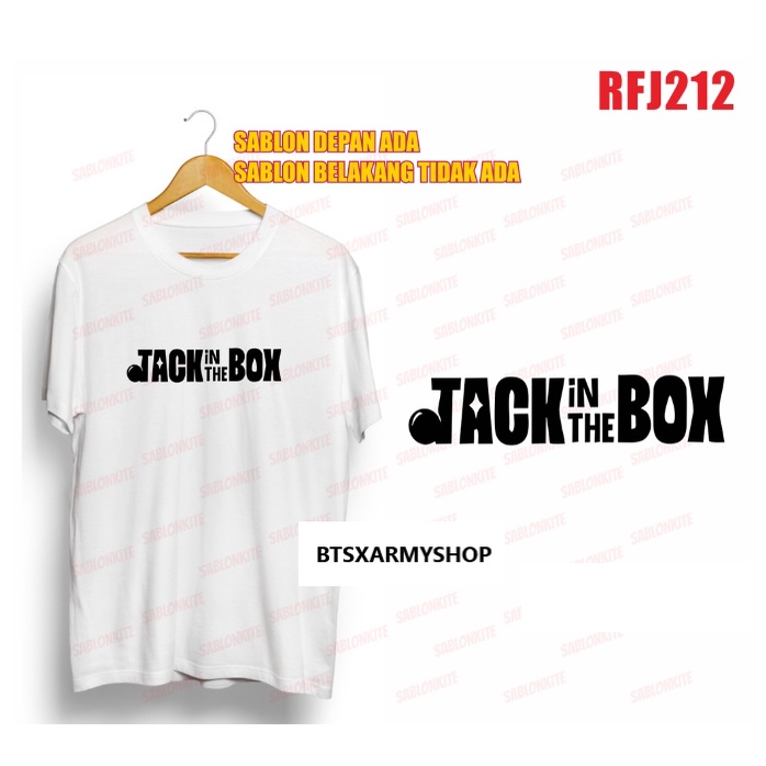 (RFJ212) BAJU KAOS BTS JHOPE JIMIN JACK IN THE BOX FONT