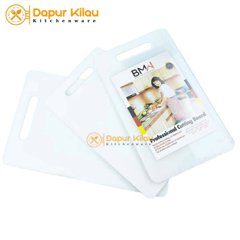 Talenan Plastik Tebal Chopping Board White dgn ketebalan 6, 8,10mm