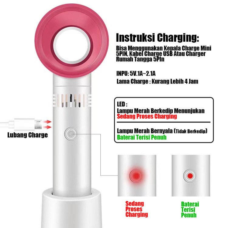 Kipas Angin Tanpa Baling / Kipas Angin Tanpa Baling Baling / Kipas Angin Portable / Kipas Angin Portable Mini / Kipas Angin Zero 9 / Kipas Angin Zero 9 Mini Fan Kipas Angin Tanpa Baling Portable Hand Fan