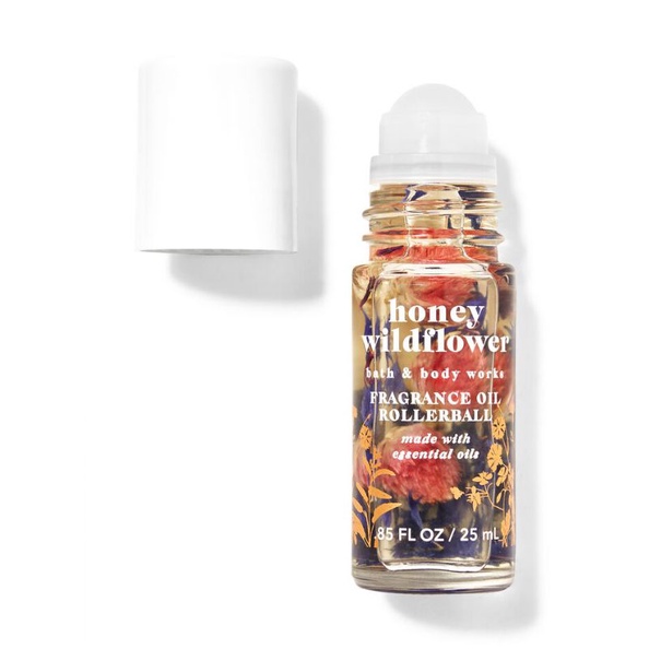 BATH AND BODY WORKS BBW HONEY WILDFLOWER FRAGRANCE OIL ROLLERBALL 25ml