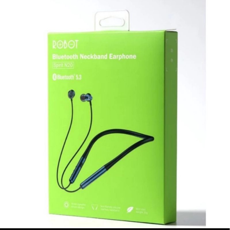 Earphone Sport Robot N30 Bluetooth - Robot N30 Headset Neckband Spirit