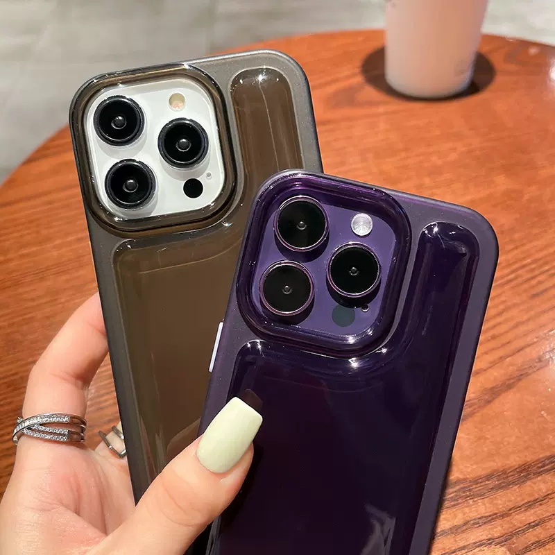 Jelly Bening Air Bag Phone Case Kompatibel Dengan IPhone 7Plus 8Plus X Xs XR Xsmax 11 12 13 14 Pro max Pencegah Jatuh Back Cover