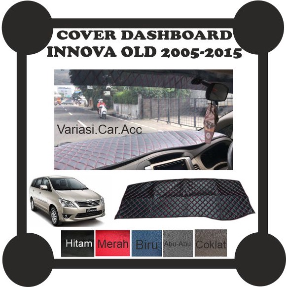 Cover / Alas dashboard KULIT PREMIUM Motif Wajik Mobil INNOVA 2005-2015 (BISA REQUEST)
