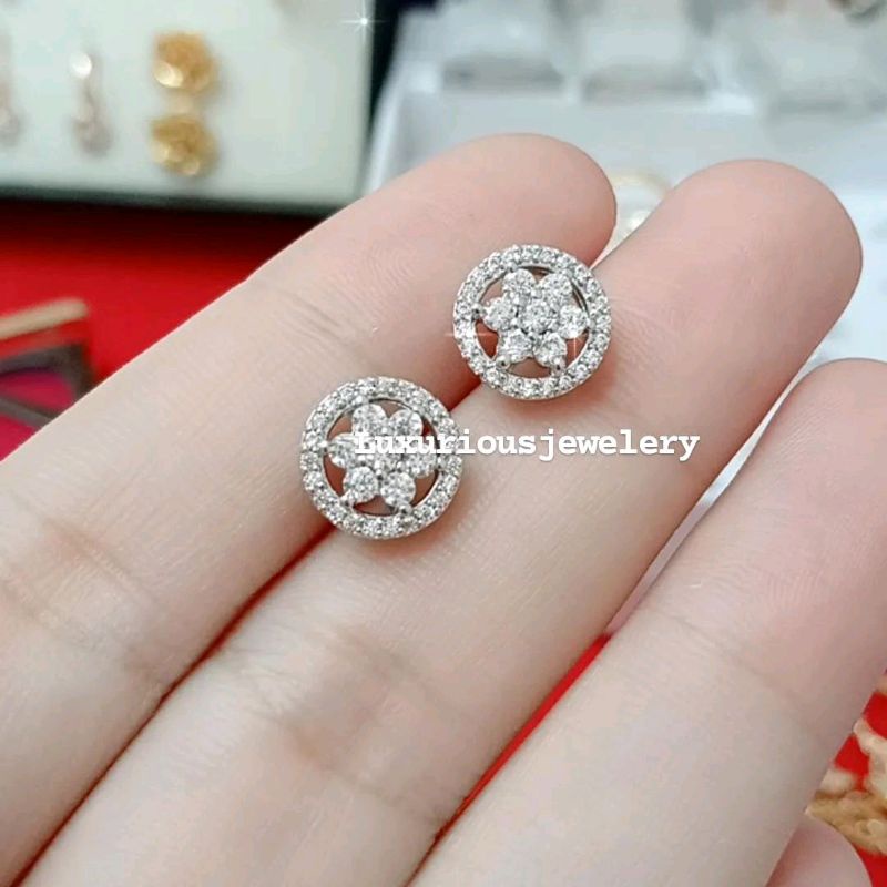 Anting Rhodium tusuk premium