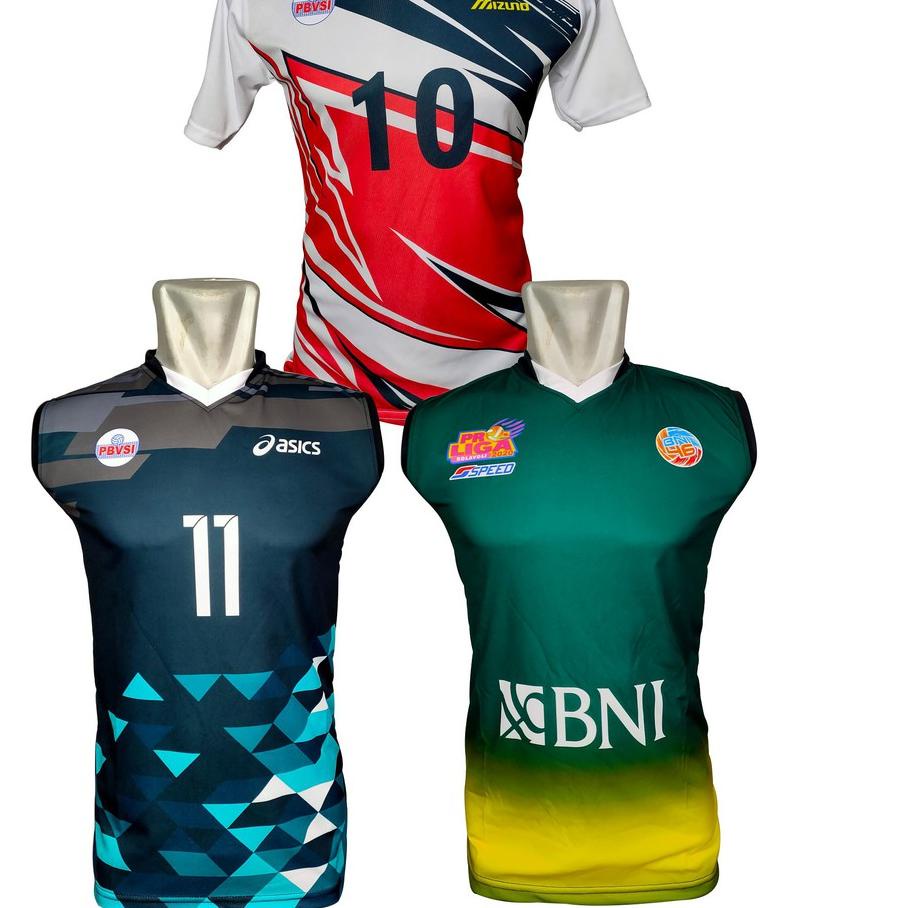 Kekinian kaos voli jersey voly atasan volley printing baju proliga ✓