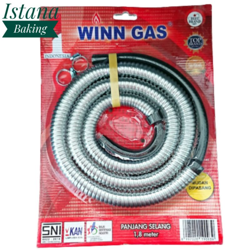 ISTANA BAKING SELANG GAS FLEXIBLE WINN GAS SNI