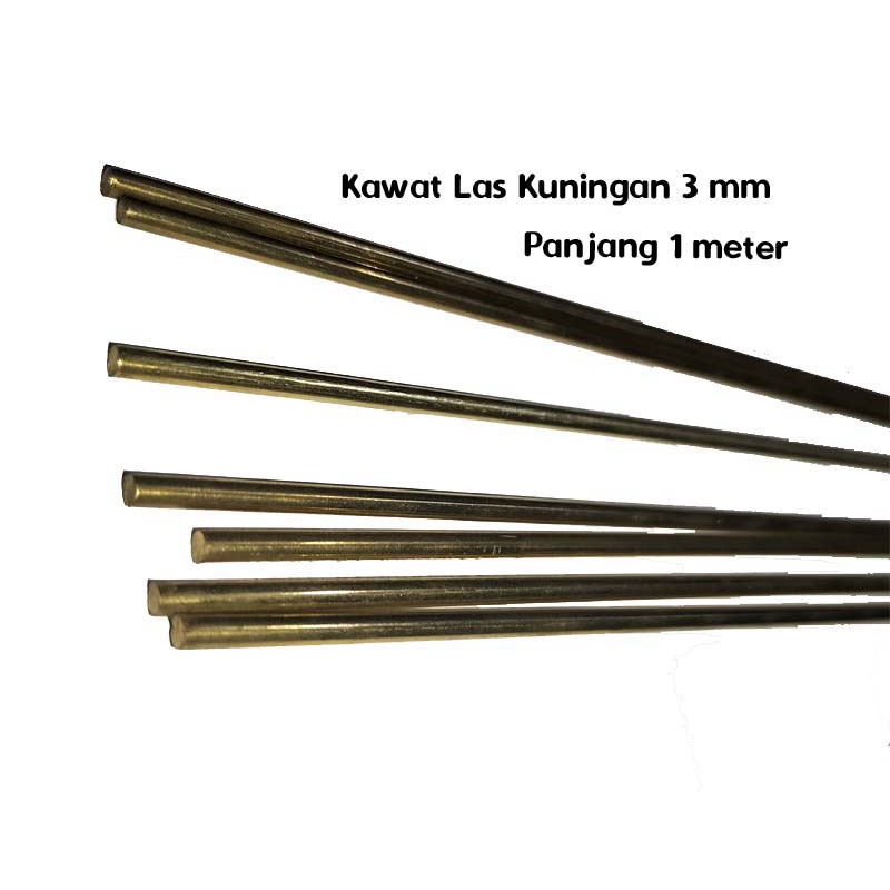 Kawat Las Kuningan 3mm GERMANY Kawat Las Kuningan 3 mm Las Logam Kuningan 1 meter