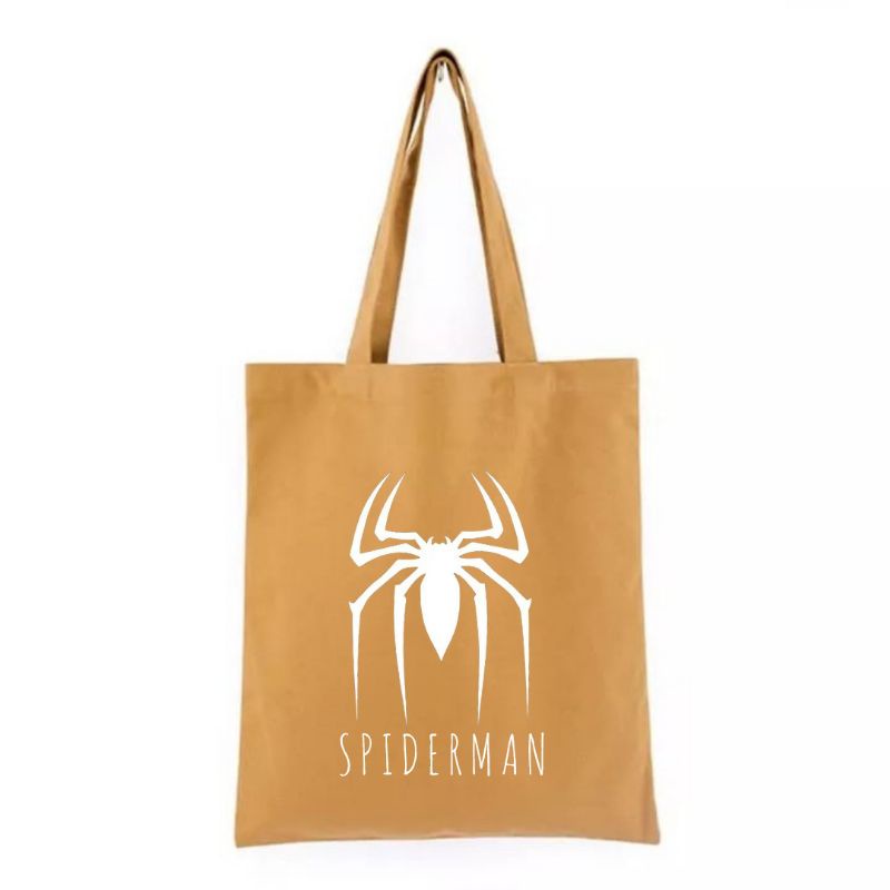 TOTE BAG KANVAS RESLETING SPIDERMAN PRIA WANITA MURAH KANVAS