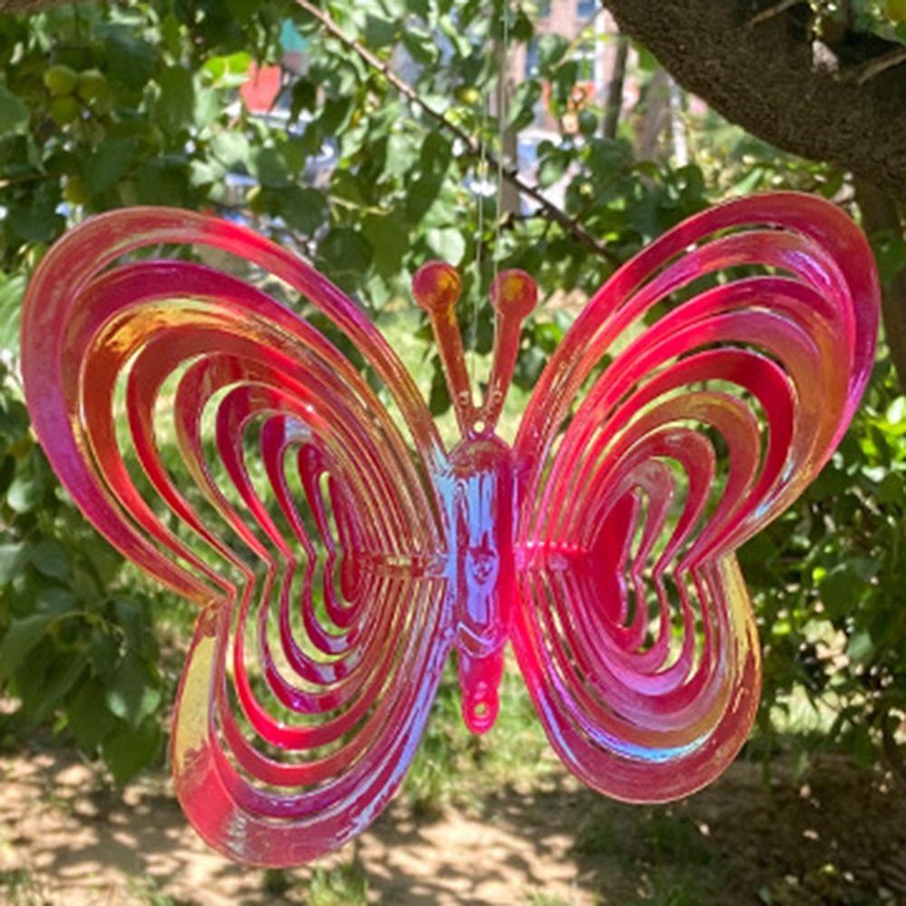 Spinner Angin Kupu Nanas Dekorasi Outdoor Taman Butterfly Reflektif