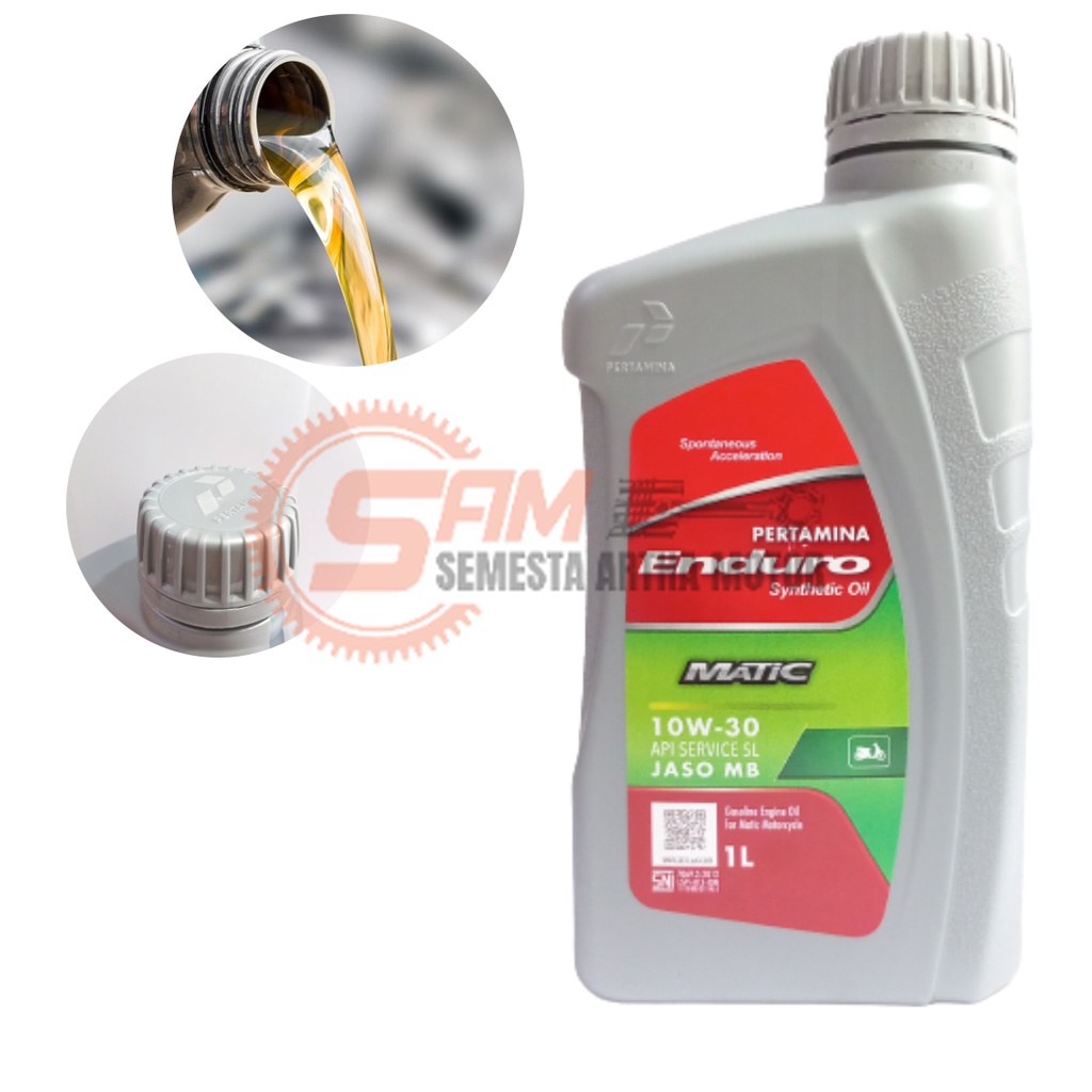 Pertamina Enduro Matic 1 Liter 10w30 Oli Motor Matik Nmax Spin Skywave