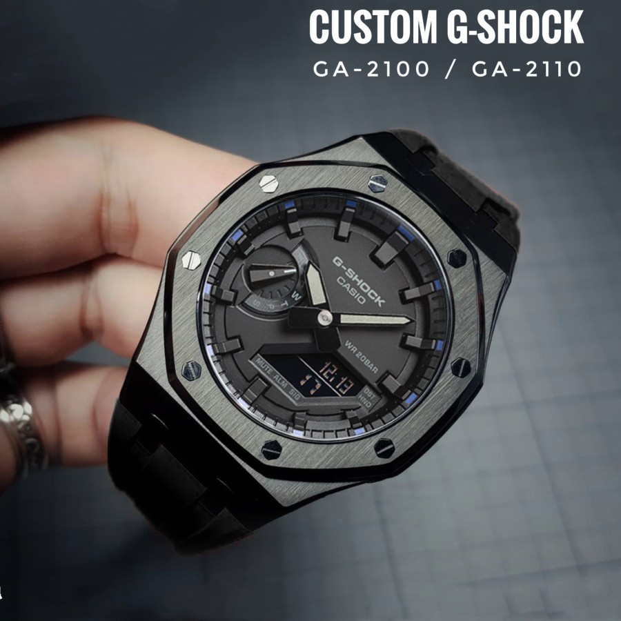 Custom G-shock GA-2100 GA-2110 Bezel Casio GA2100 [mod gen3 rubber]