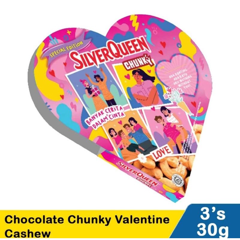 

SILVERQUEEN LOVE EDISI VALENTINE/SILVERQUEEN BUY 1 GET 1