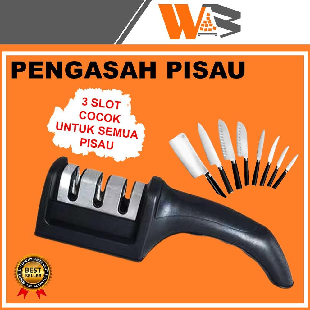 Alat Pengasah Pisau Asahan Pisau Stainless Batu Asah Pisau Daging A78