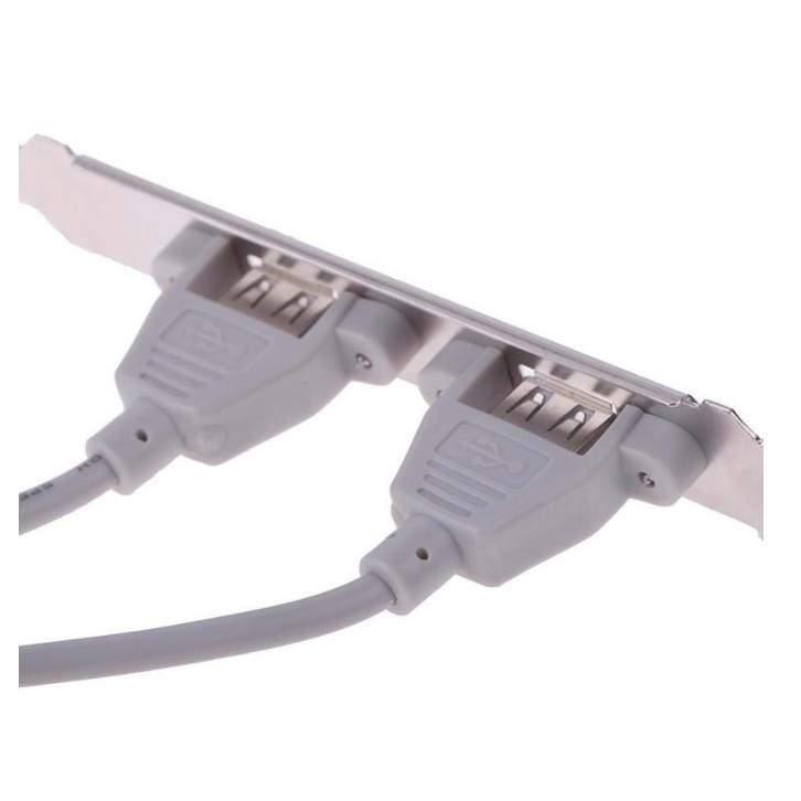 (UMU SUPPLIER) PCI BRACKET 2 PORT USB 2.0 9PIN BACK PANEL REAR EXPANSION HEADER MOBO