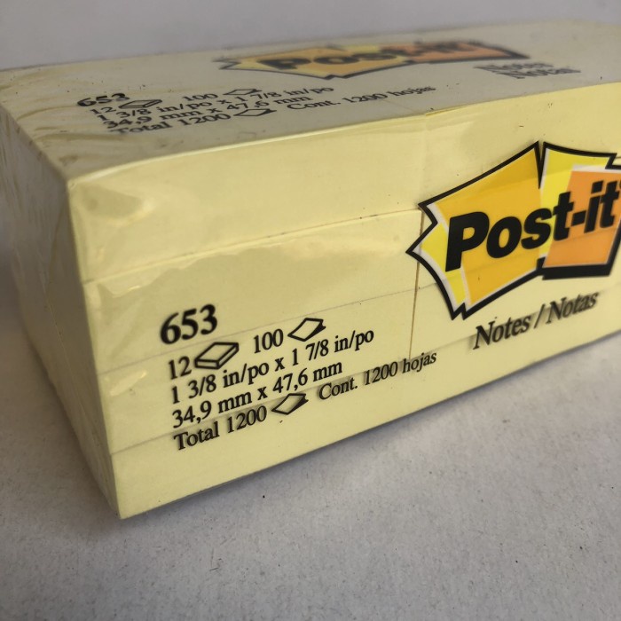 

langsung order saja] Post-it 653-yellow sticky notes 3M original (34,9mm x 47,6mm)