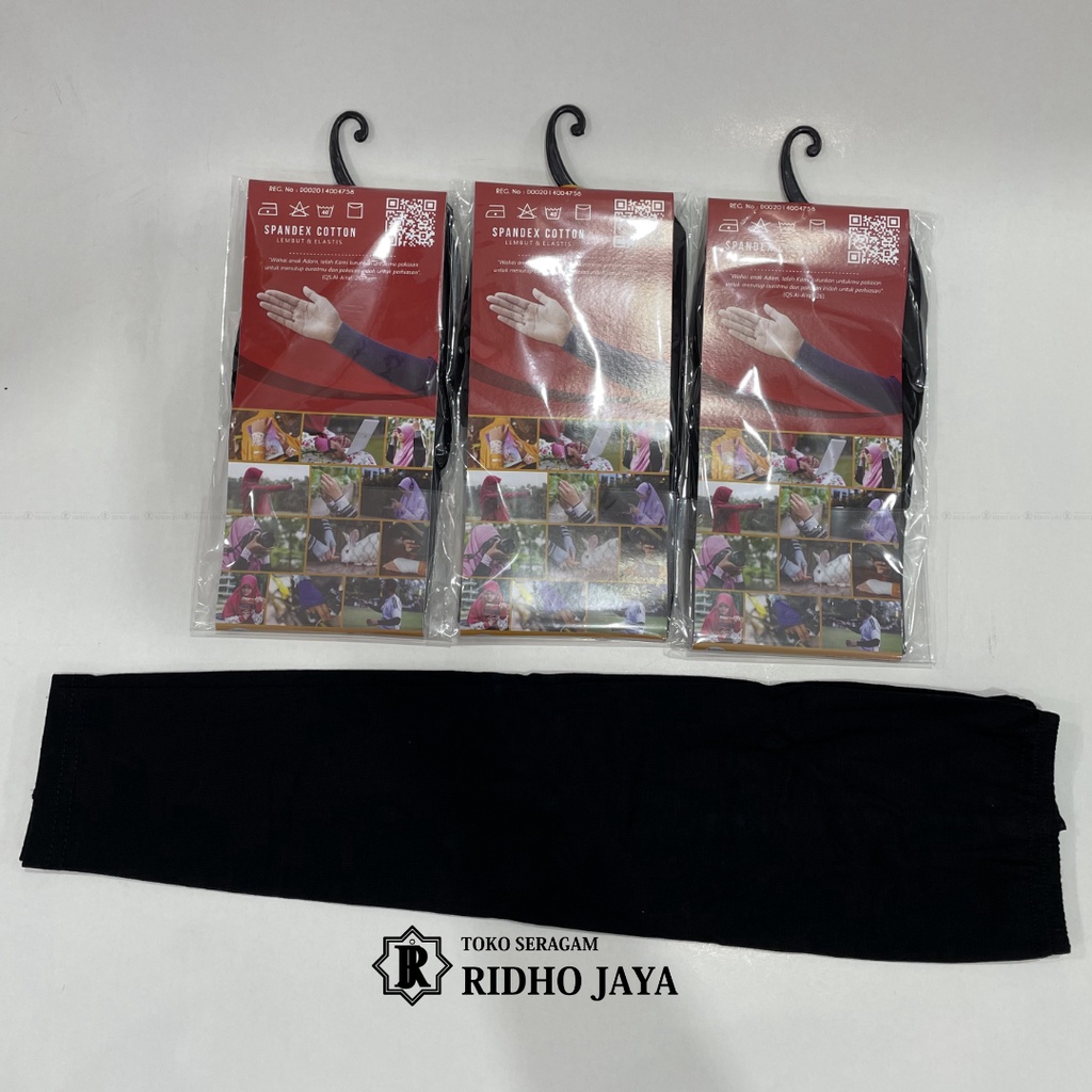 RIDHO JAYA - Manset Tangan Hitam 50 cm/Manset Hijab